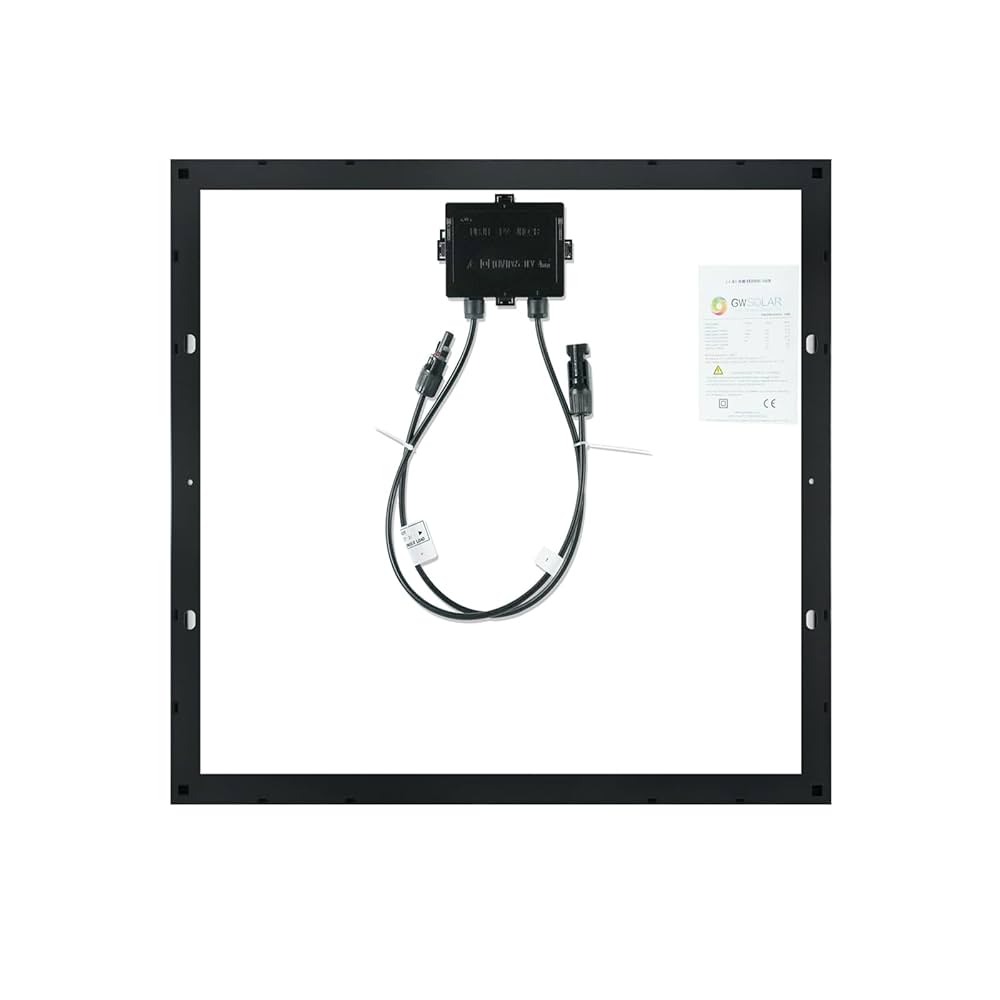 Amazon | 影に強い!! GWSOLAR 24V系 50W太陽光パネル 最大動作
